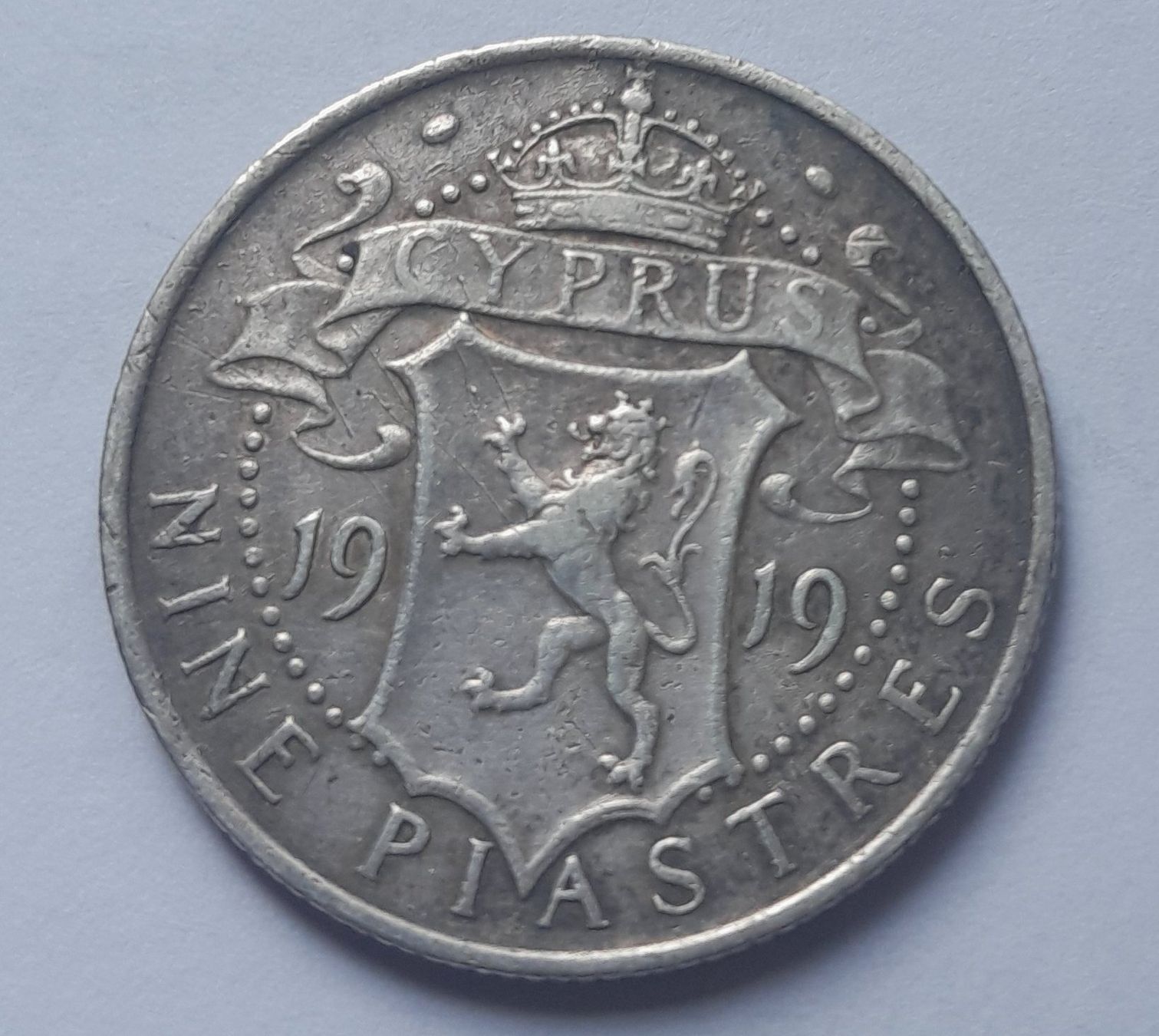 Toutes les monnaies: SILBER / 9 Piaster / Zypern / 1919 – D'occasion à Liestal par ReGaRicardo
