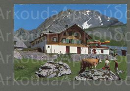 AK color Adelboden BE Engstligenalp,Berghotel, Oester ≈ 1960