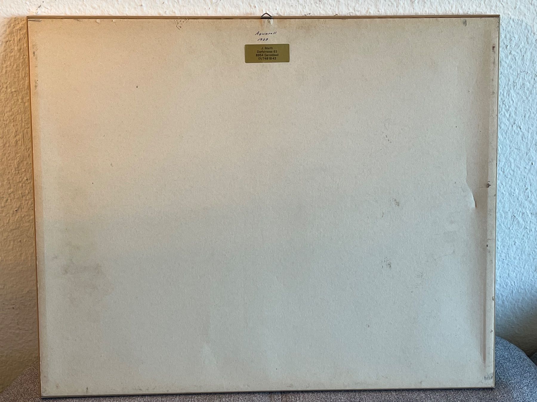 Dipinti: E. Bossart 1927 Aquarell – Usato da Basel venduto da PAUL_ART 8