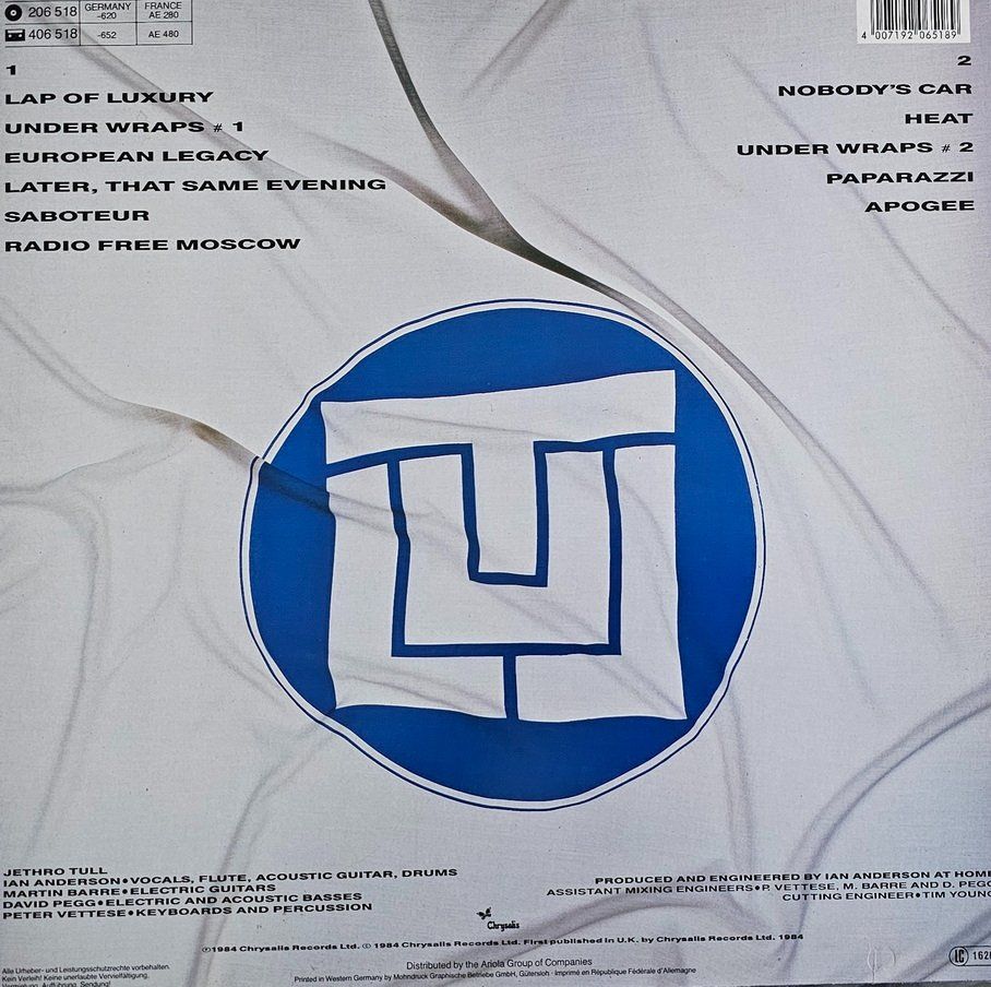 Dischi in vinile: JethroTull - Under Wraps – Usato da Dietikon venduto da Jion11 1