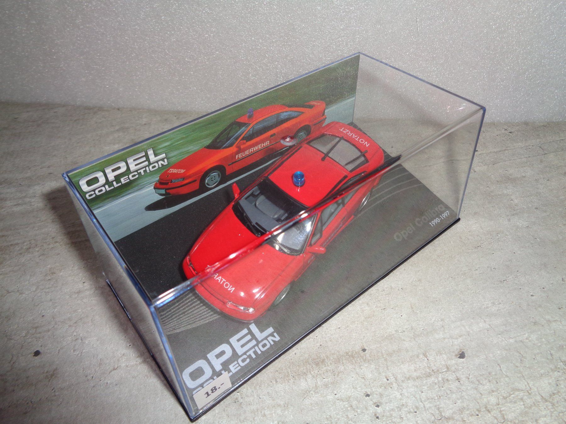 Opel Modellini d'auto: Altaya 1:43 Opel Calibra Pompier – Usato da Reconvilier venduto da rallycar 5