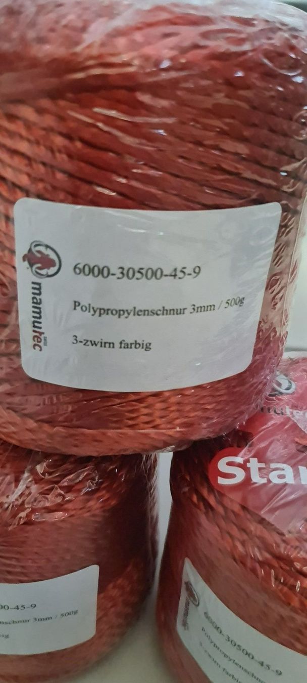 Corde: 3 Rollen Polypropylen schnur, Mamutec – Nuovo e nell'imballaggio originale da Uerkheim venduto da Justi.y 1