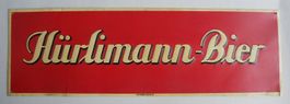 Brauerei HÜRLIMANN BIER Zürich uraltes original Blechschild