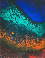 Acrylbild Nr. 6808, Grösse 15x20cm, Handgemaltes Unikat
