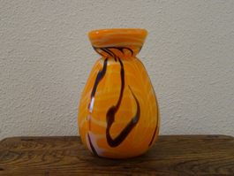 Vase Orange Braun / Biland Tangoglas