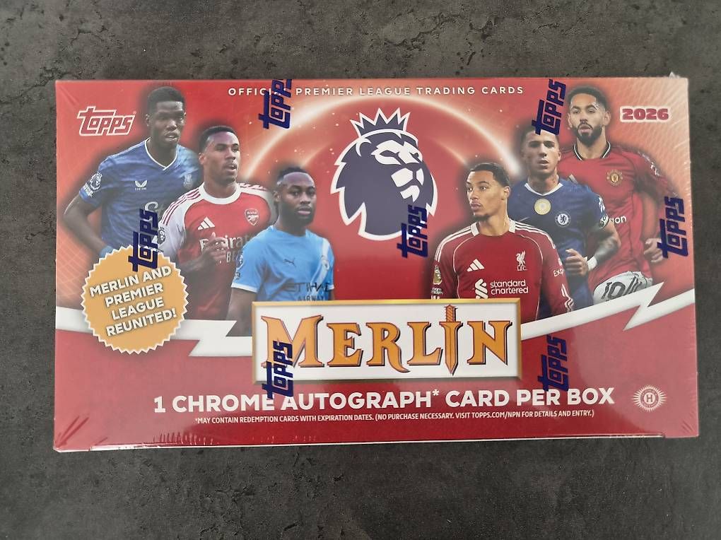 Topps Carte collezionabili: Topps Chrome Merlin Premier League Hobby Box – Usato da Seon venduto da Passion4SoccerCards