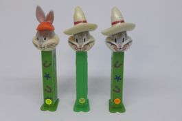 3 seltene Bugs Bunny PEZ Spender 90er Jahre