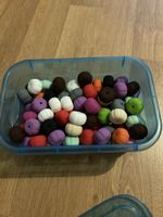 Nuggikettenmaterial Kürbis Silikon ca 80 Stk.