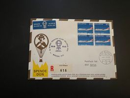 Ballonpost mit super Stempel 1972 Luxus  (V6)
