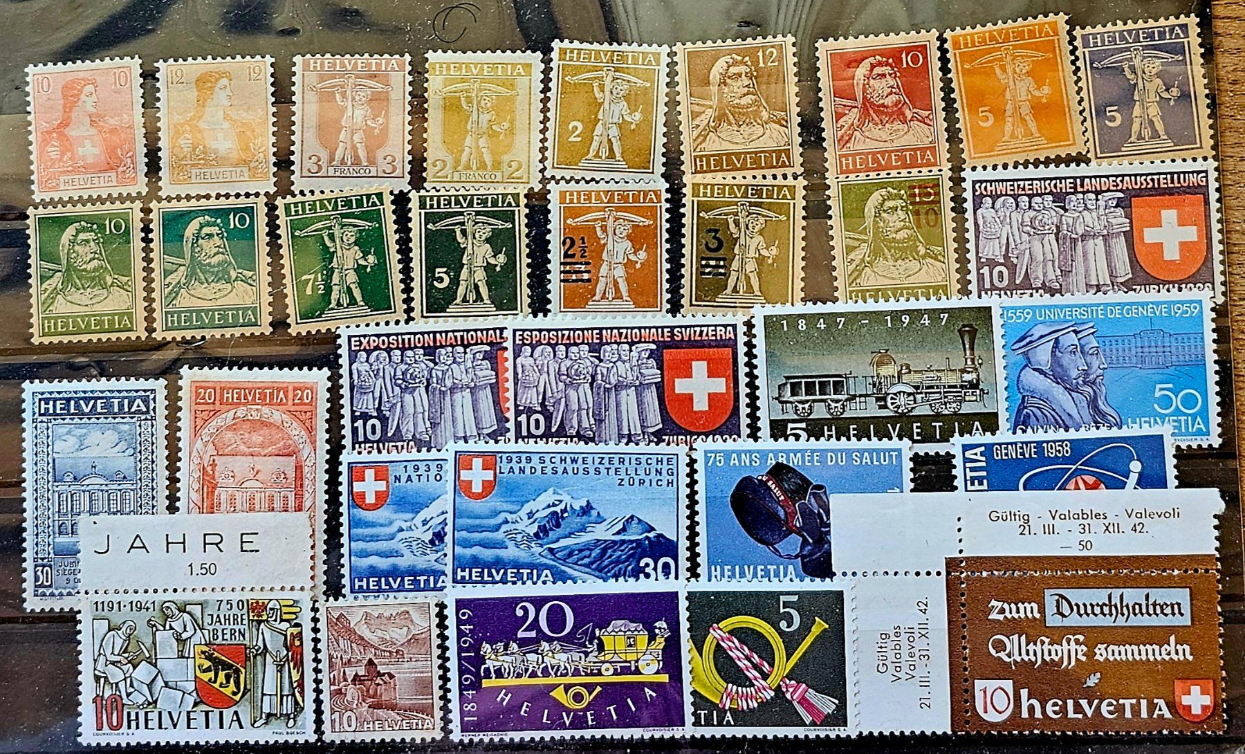 Tutti i francobolli: SCHWEIZ alte Marken **/* – Nuovo (secondo la descrizione) da Les Valettes venduto da Nuba1
