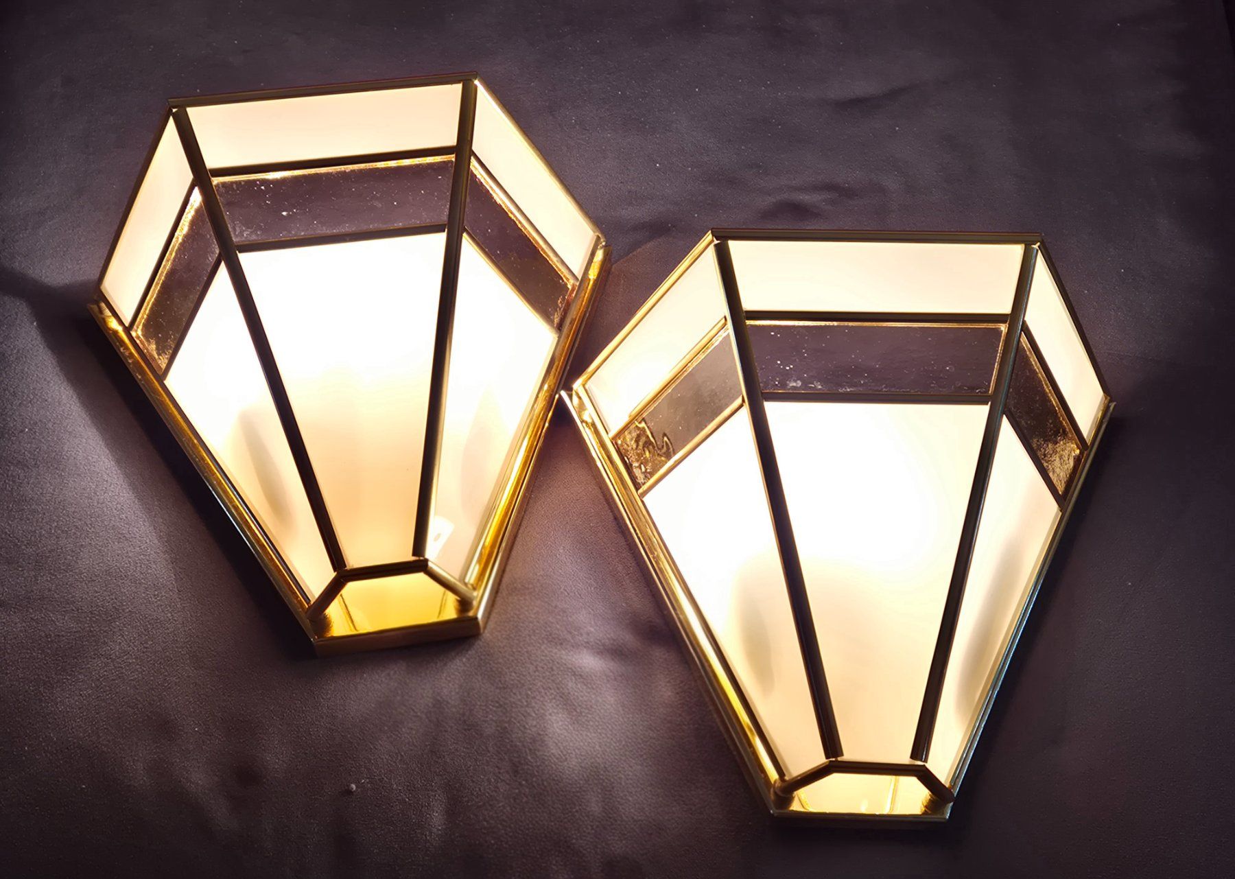 Lampen: 2 x Art Déco Sconce, Wall Light  AKA – Gebraucht aus Monthey von McAuthor