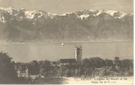 Vevey - L'eglise St. Martin + 1908