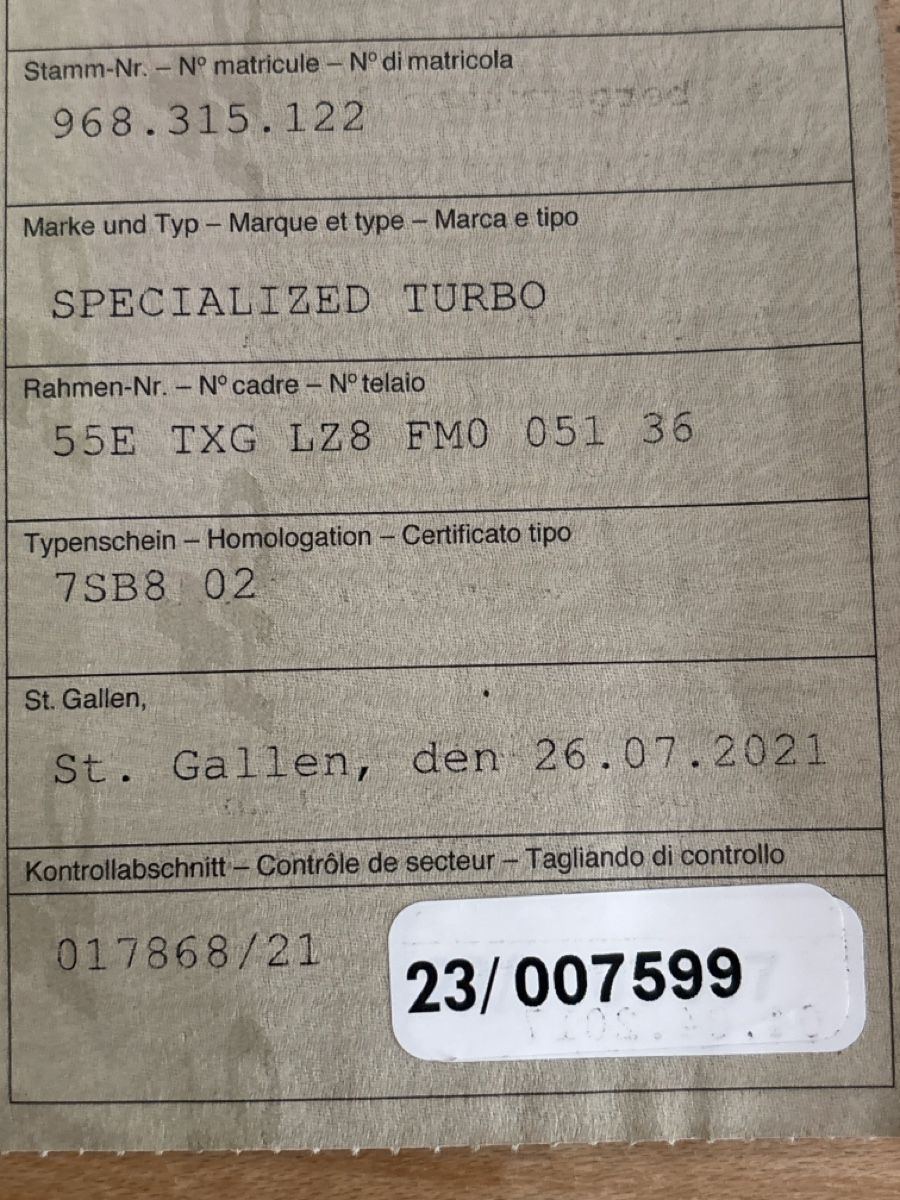 Specialized Velos: Specialized Turbo – Defekt aus Jonschwil von Strupi2 4