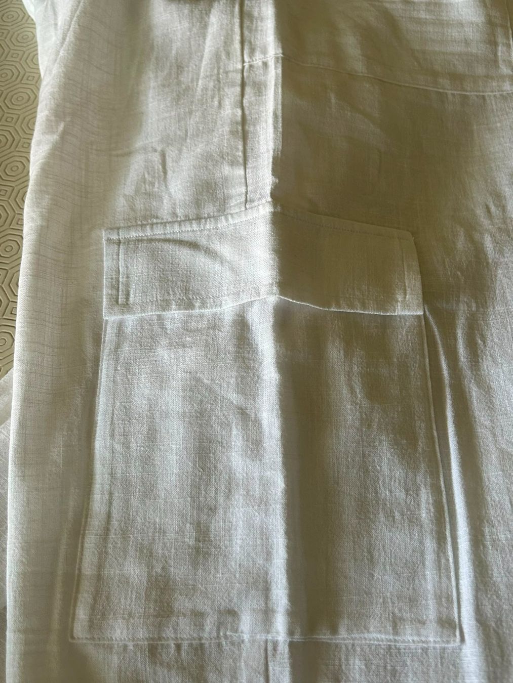 Tezenis Hosen: Pantaloni estivi bianchi cargo Tezenis tg.L – Gebraucht aus Melano von H-Sara 2