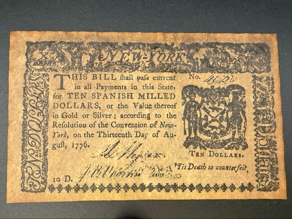 Banconote: Kolonialbanknote New York 10 Dollar 1776 – Usato da Lamone venduto da LaCantinaMagica 4
