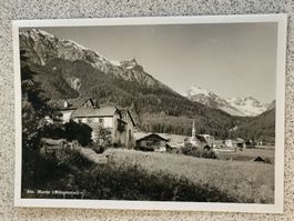 Photo Karte / Sta. Maria - Münstertal Gelaufen 1931