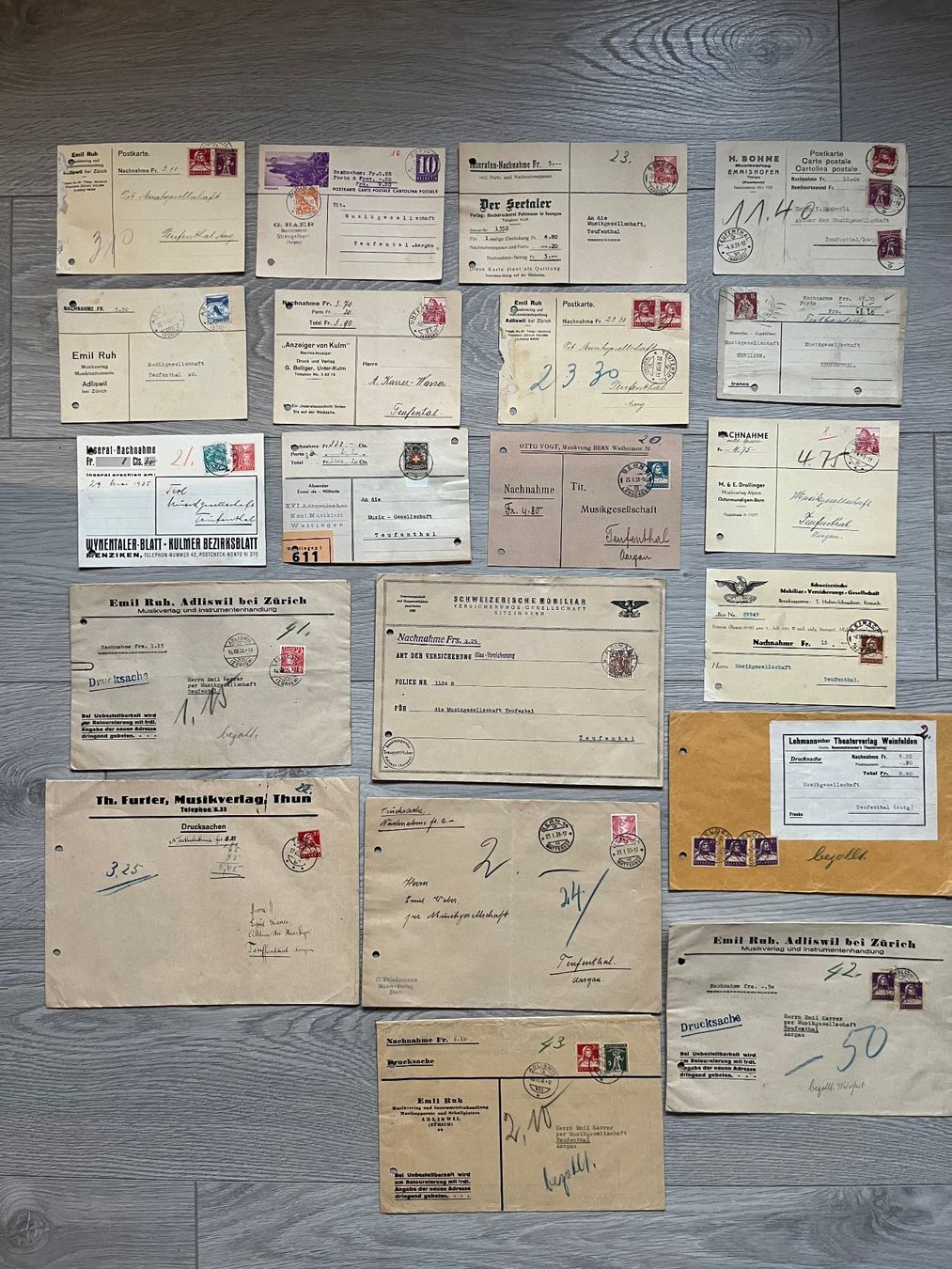Tous les timbres: Briefumschläge Postkarten Briefmarken B – D'occasion à Unterkulm par esco