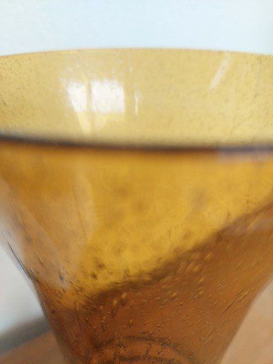 Vasi & Recipienti: Vintage Bubble Glasvase, bernsteinfarben – Usato da Hergiswil NW venduto da maiette-23.N 3