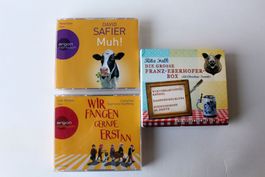 3 Stück unterhaltende CD-Hörbücher