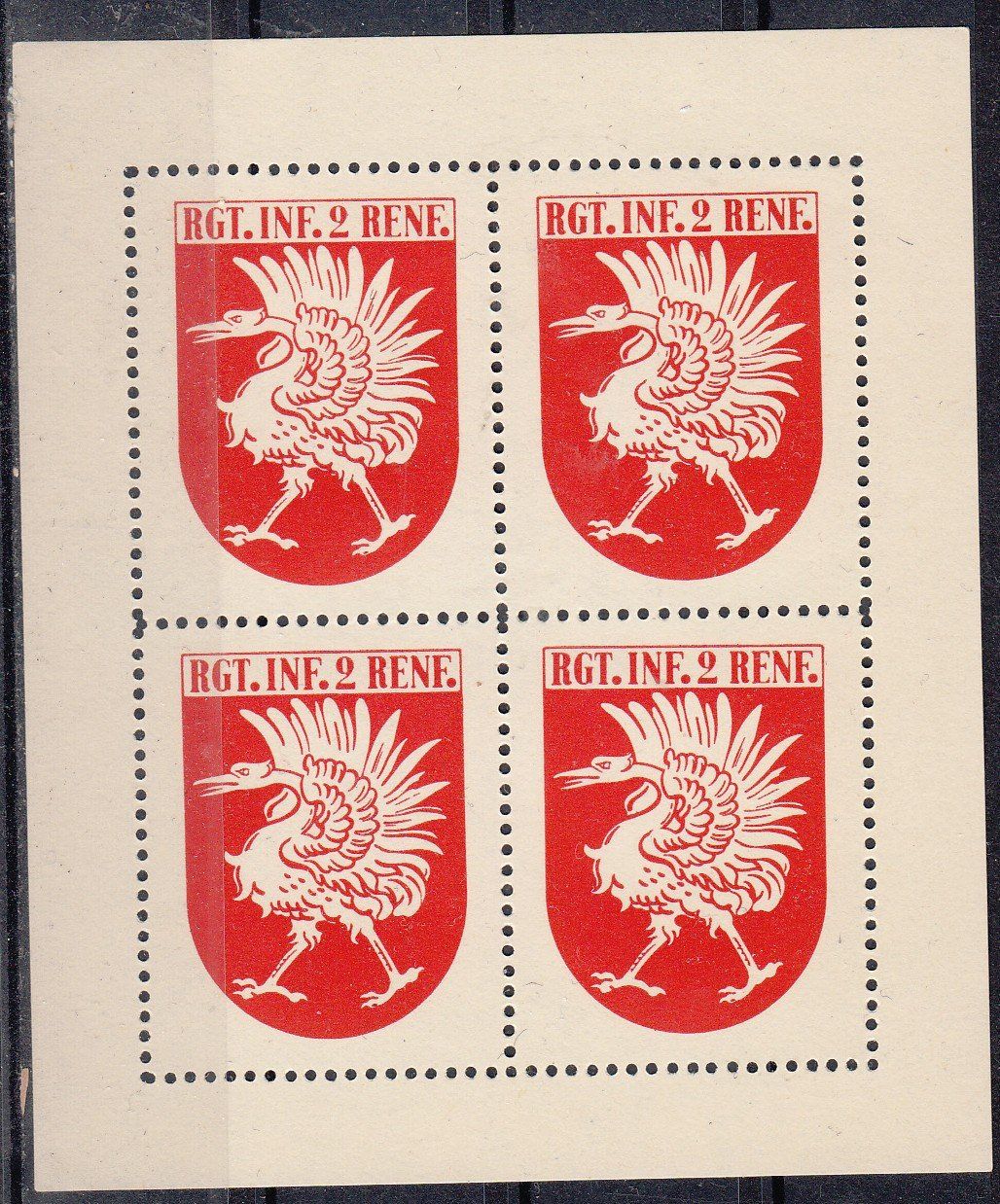 Tous les timbres: Infanterie 11/3** Rgt.Inf.2.Renf Kat.40.- – D'occasion à Herrliberg par Lfrifda