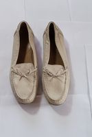 Mocassins Geox en cuir beige, Taille 41 -