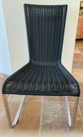 Freischwinger Stuhl Set Geflecht Metall guter Zustand