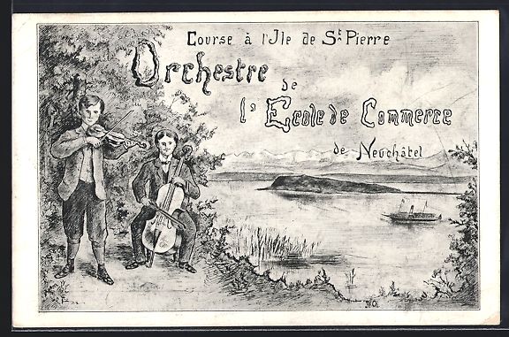 Ansichtskarten: Ile de St. Pierre, Orchestre de l'Ensemb – Gebraucht aus Berlin von bartko-reher