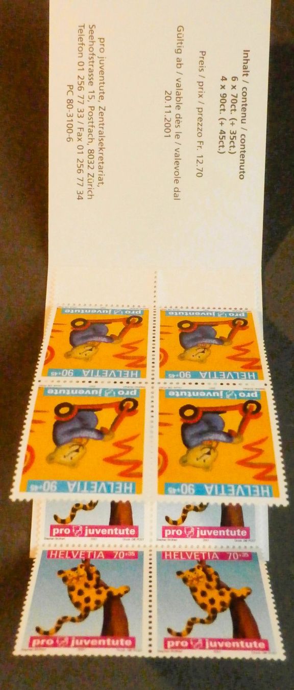 Alle Briefmarken: CH Markenheftchen 2001** – Neu (gemäss Beschreibung) aus Kehrsatz von Bernherb2 3