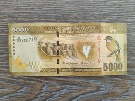 Sri Lanka 5'000 Rupees 2016 !!!!!!!