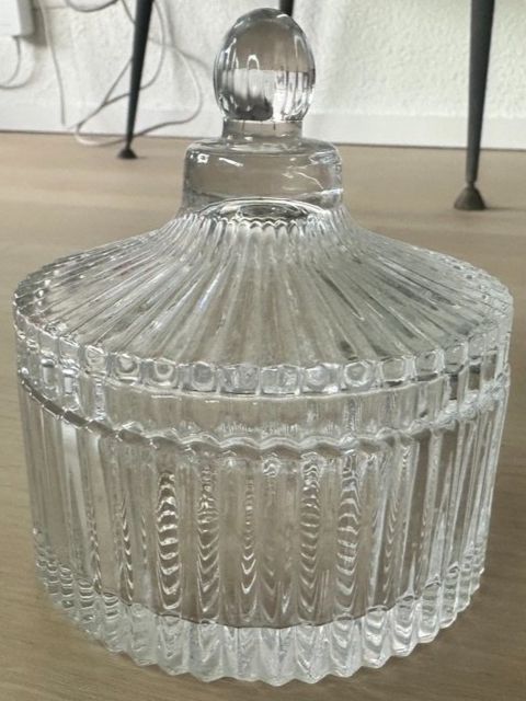 Gläser: Kristallglasdose - breit mit Deckel - Top – Neu (gemäss Beschreibung) aus Dübendorf von san_tt6m