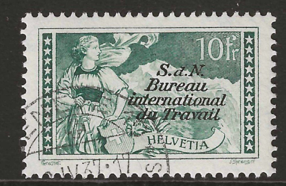 Tutti i francobolli: Genfer Ämter B.I.T Serie Nr. 30 :  KP 220.-- – Usato da Gümligen venduto da Geniusbuy
