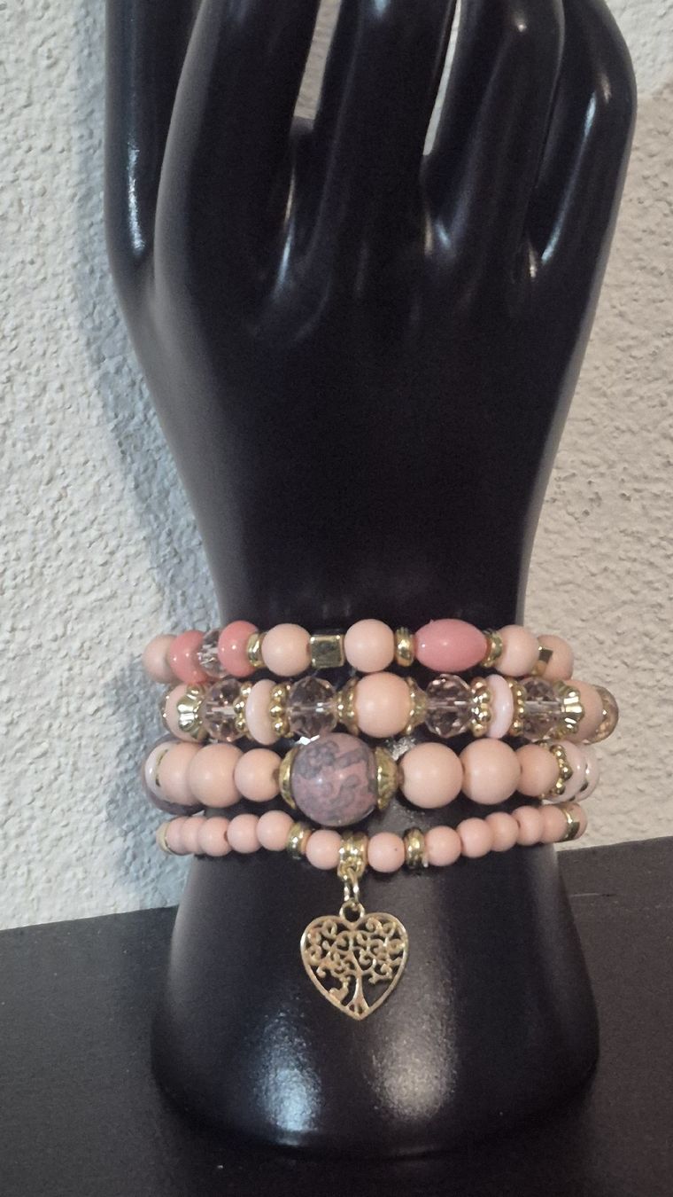 Armbänder & -reifen: Bracciali in Acrilico rosa – Neu (gemäss Beschreibung) aus Giubiasco von Stefaniav