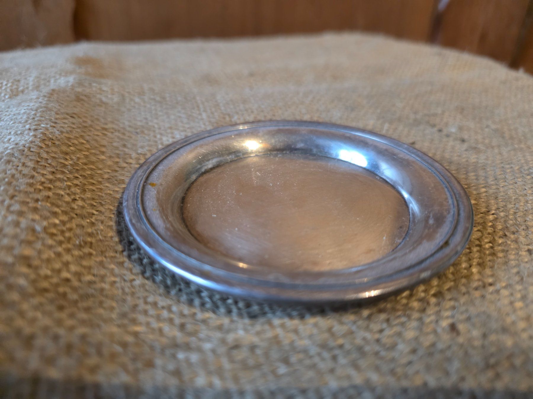 Teller: Metall Teller 9, 5 cm - 82 Gramm – Gebraucht aus Walterswil BE von Lonitti 3