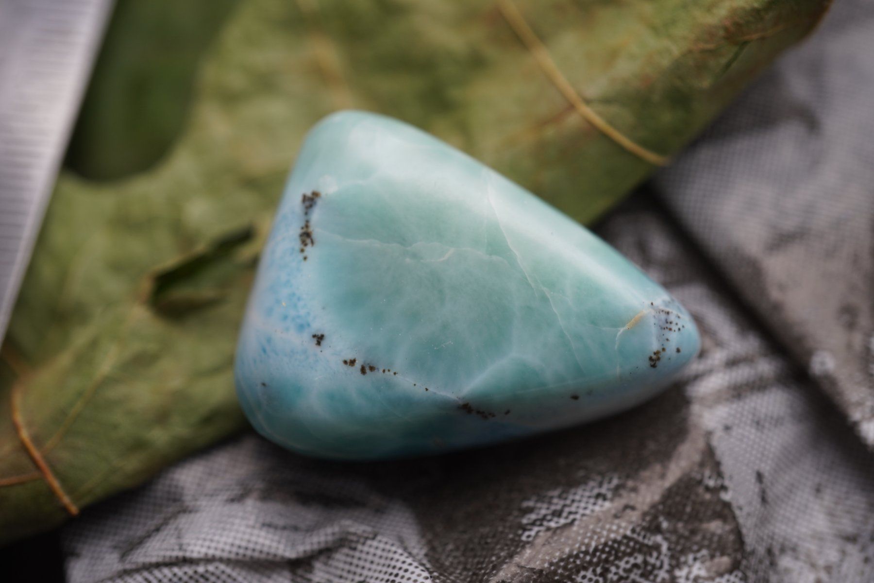 Pietre preziose: Grosser Larimar mit schönem Muster – Nuovo (secondo la descrizione) da Eschenbach SG venduto da topstone 3