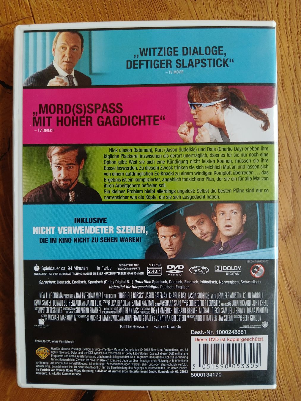 Tutti i DVDs: DVDKill the Boss - mit Jennifer Aniston & Jason Bateman – Usato da Langendorf venduto da bine9 1