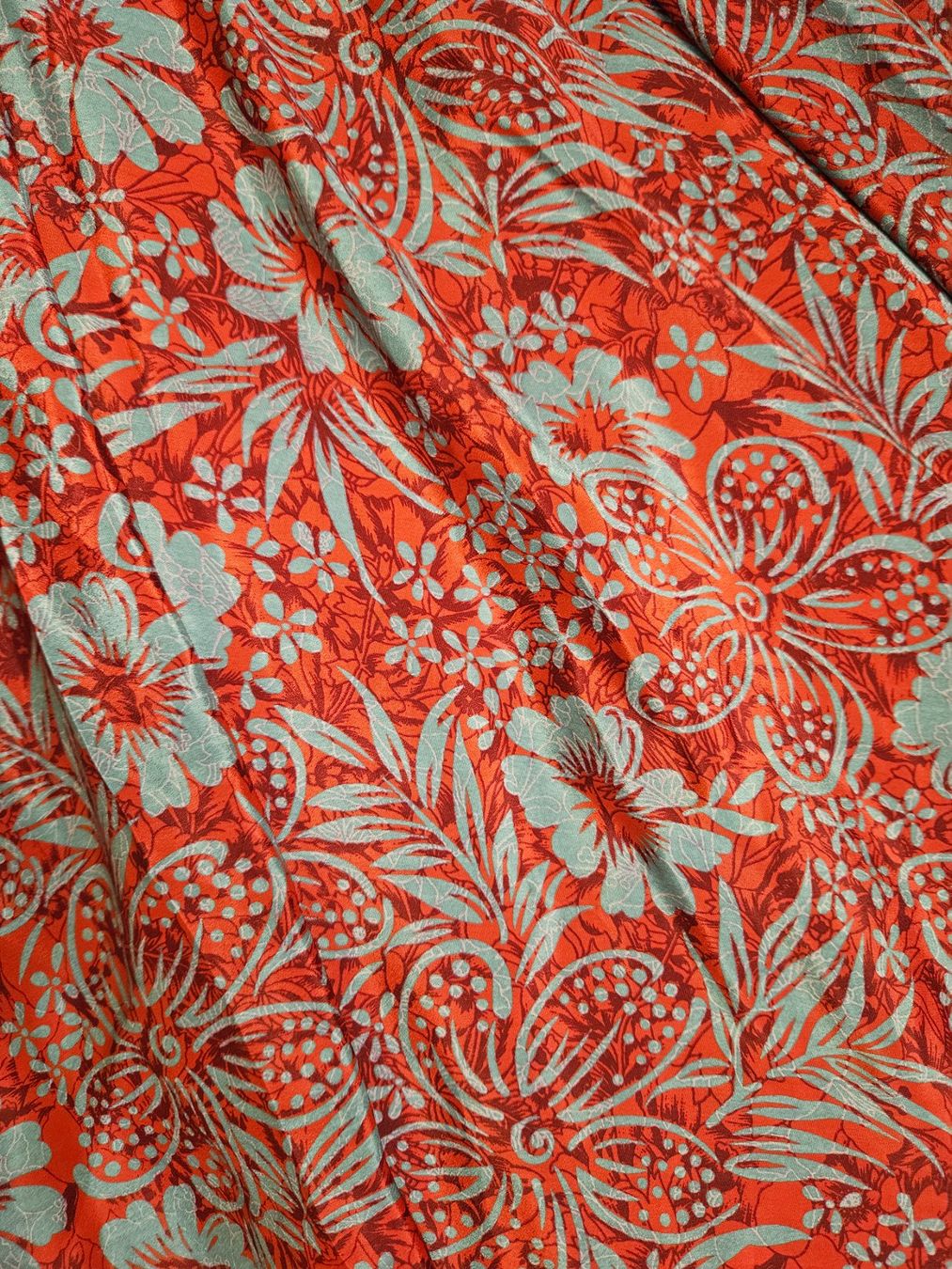 Gonne: Boho Chic Hosenrock Gr. 38 Orange gemustert luftig – Usato da Urdorf venduto da Colina 2