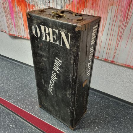 Reisetruhe Überseekoffer Koffer Dekoration Vintage Antik