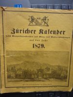 ZÜRICHER KALENDER 1879. DAVID BÜRKLI MIT ABBILDUNGEN