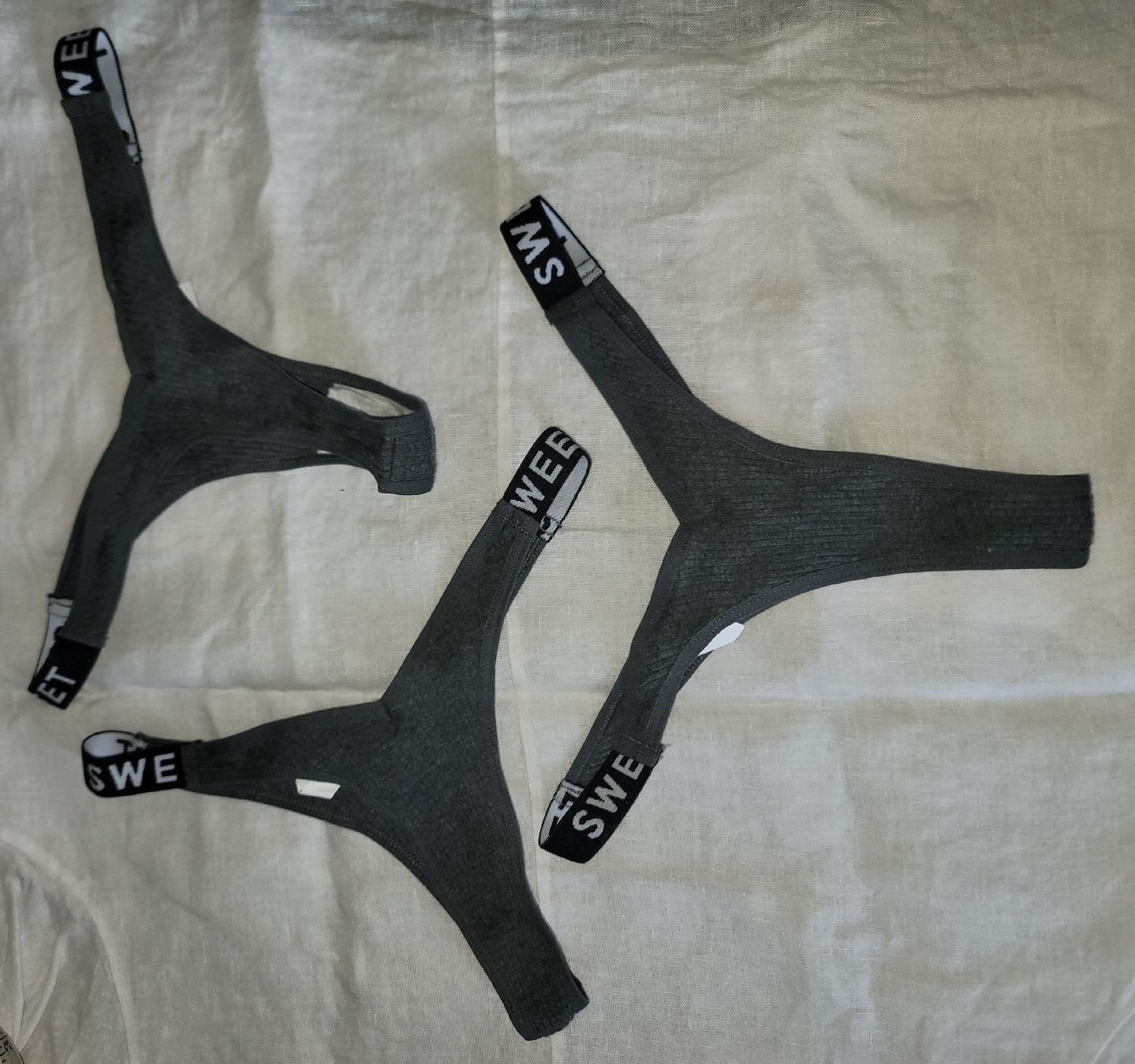 Hot Biancheria intima: Brazil 3er, grey String, Tanga Set, mini Slips, Culotte hot – Nuovo e nell'imballaggio originale da Zollikerberg venduto da Nice_Name 5