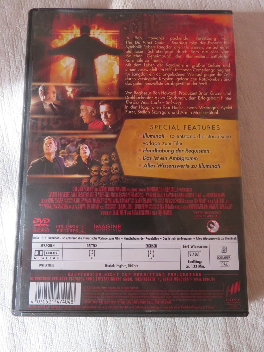 Tutti i DVDs: ILLUMINATI mit Tom Hanks – Usato da Weiach venduto da weiach82 1