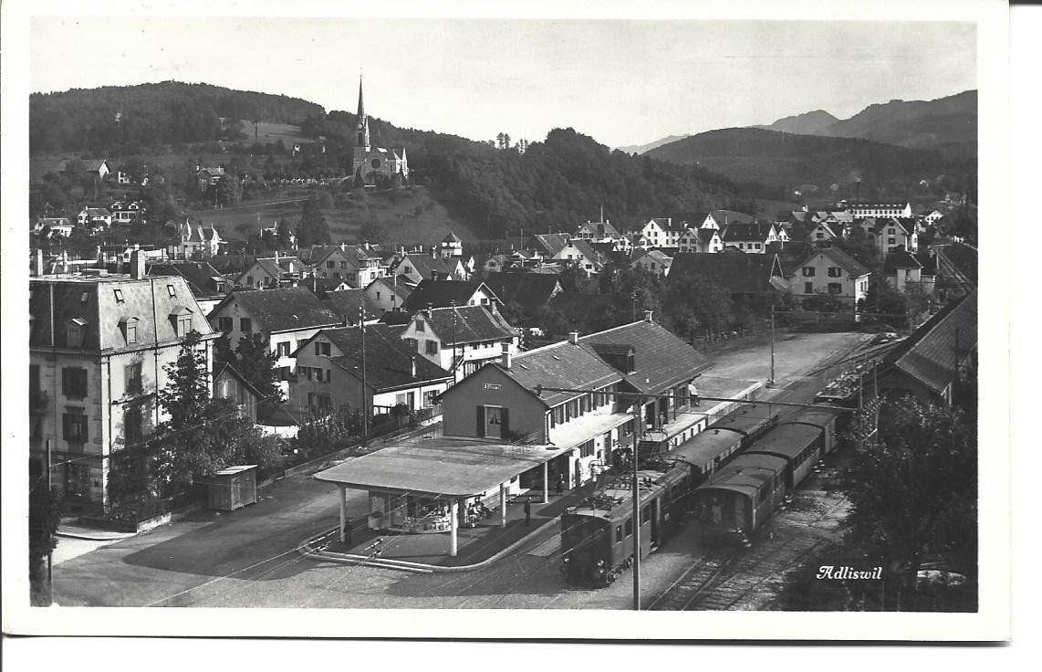 Cartoline postali: AK  Adliswil  Bahnhof – Usato da Appenzell venduto da mai25