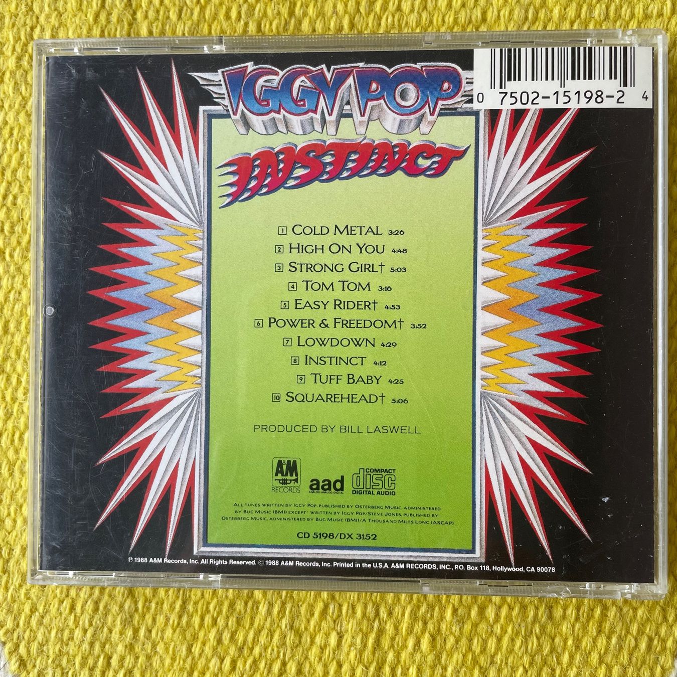 CDs: IGGY POP-INSTINCT88 – D'occasion à Rorschacherberg par CD-Roli 1