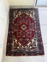 Perserteppich, Vintage Look, Rot/Beige