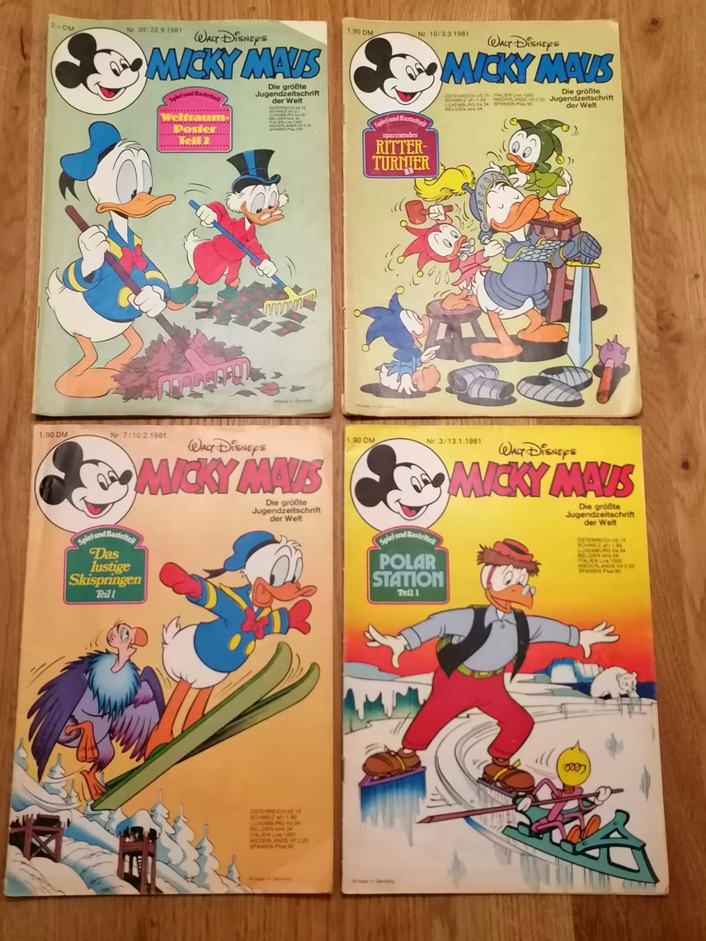 Fumetti: Micky Maus Hefte 1981 - 4 Stk. Ohne Beilage – Usato da Basel venduto da vintagecollector