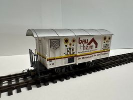 Bemo - MOB Gk 558 - Gedeckter Güterwagen "Bau und Heim"