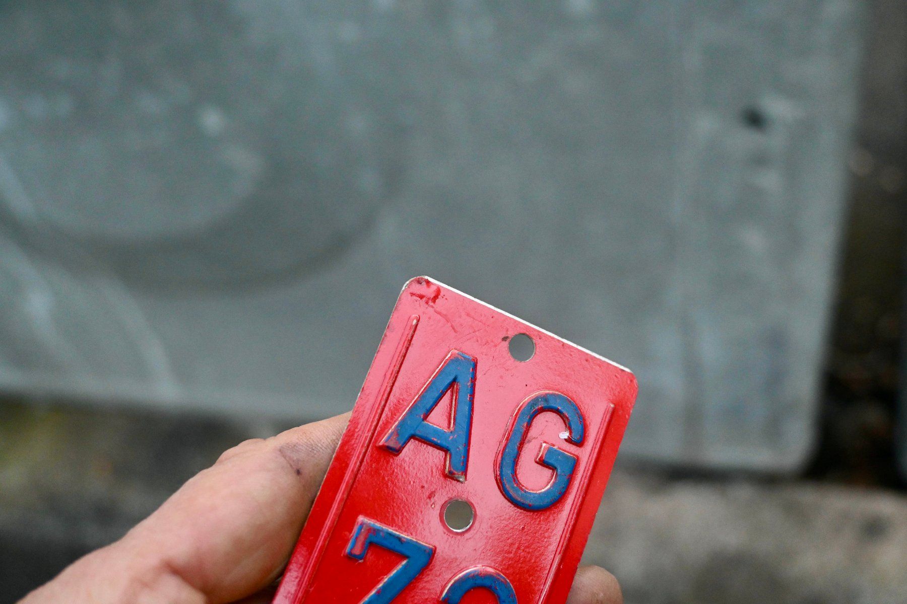 Insegne: Velonummer AG 72 von 1972 - Aargau – Usato da Pfaffhausen venduto da mono_rec 7