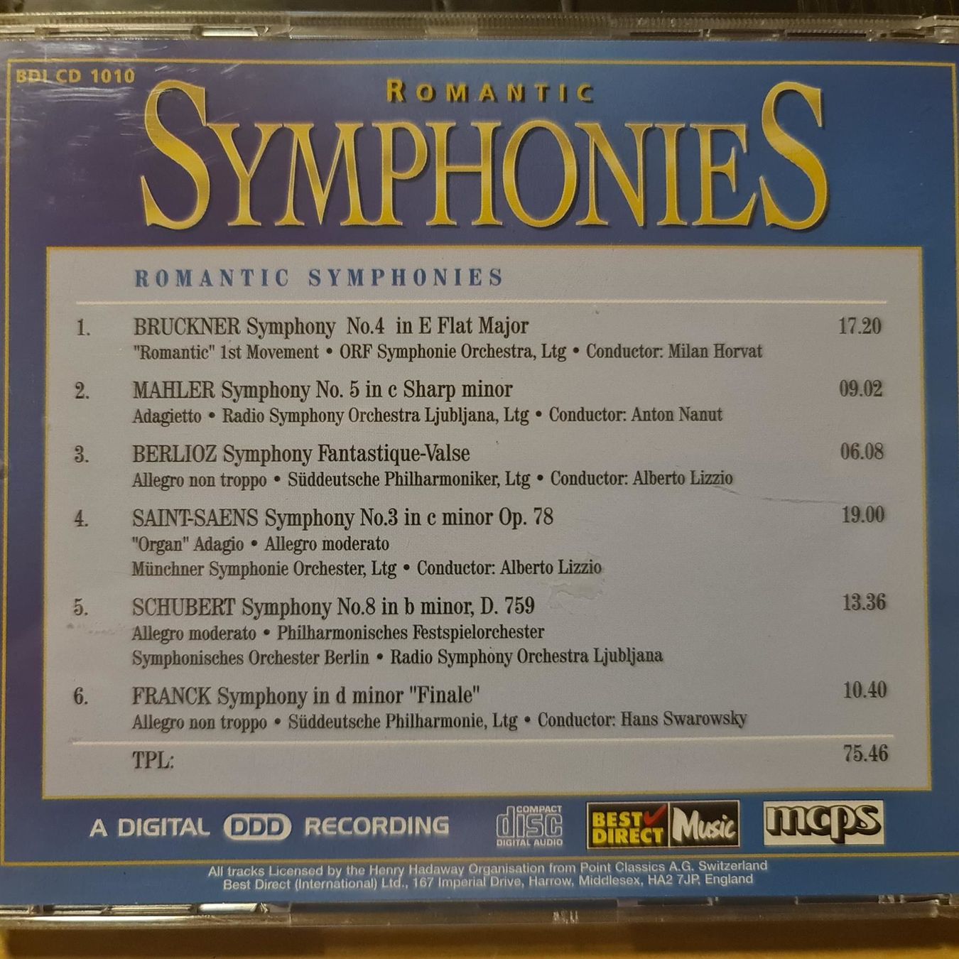 CD: Romantic symphonies – Usato da Dintikon venduto da Vexi 1