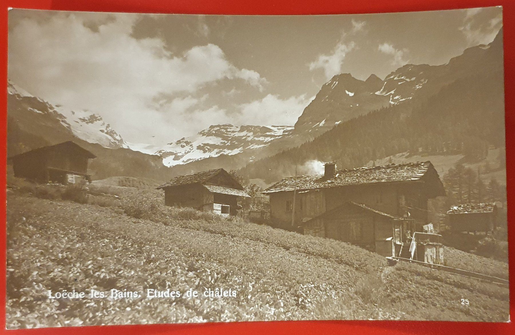 Cartoline postali: Loeche les Bains 1922 -  Etudes de chalets – Usato da Kreuzlingen venduto da Rschweiz1