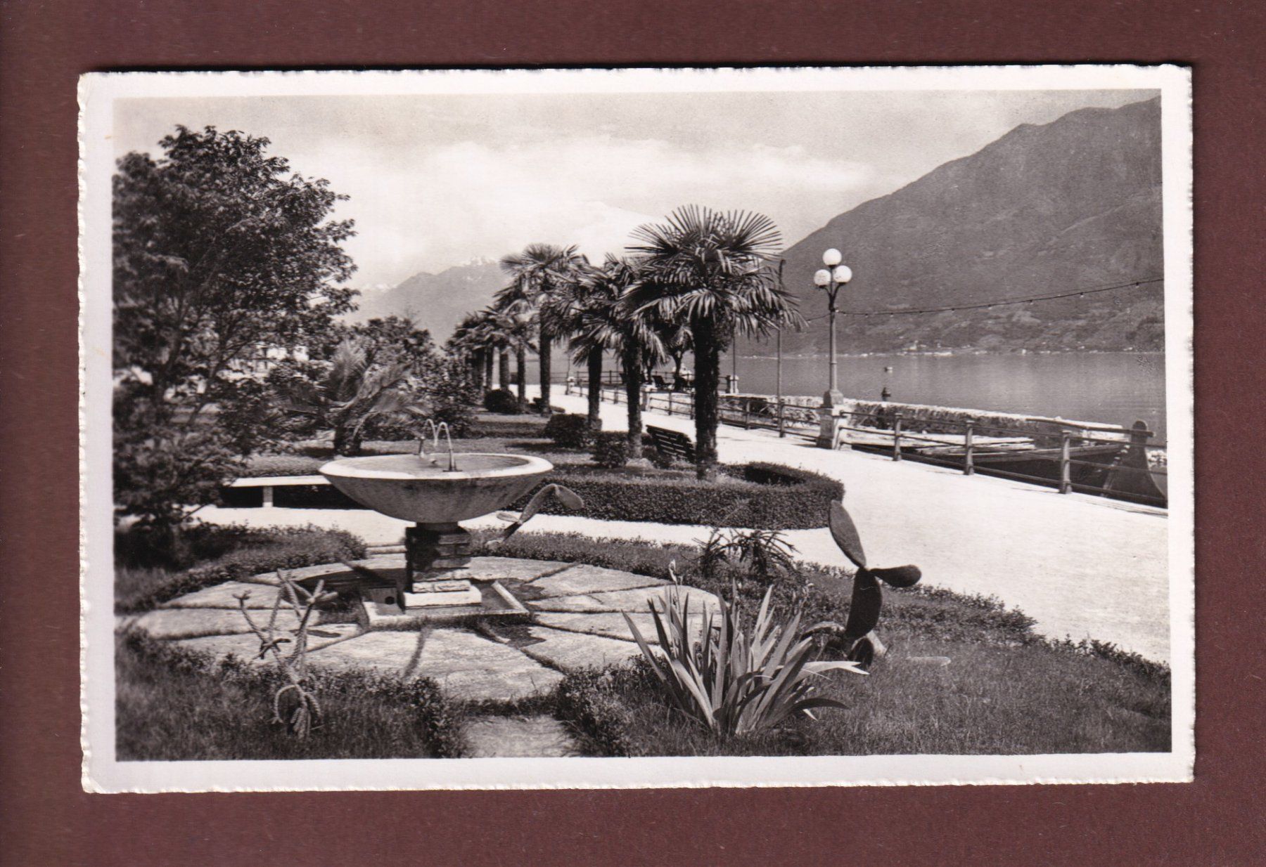 Cartoline postali: LOCARNO - Quai - 1952 – Usato da Pully venduto da nicecards-shop