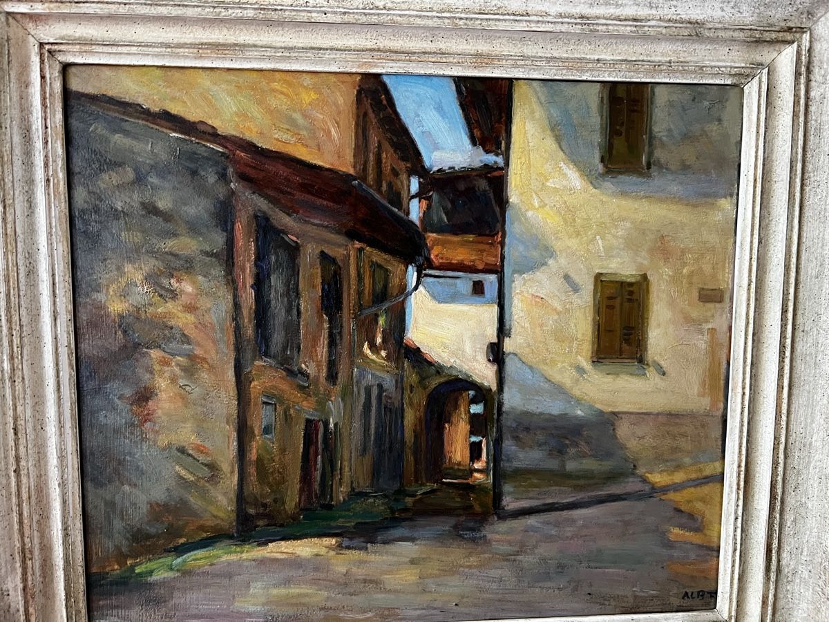 Dipinti: Albert Frey Orig. Gemälde, Agnuzzo Tessin – Usato da Hombrechtikon venduto da vespa1954 1